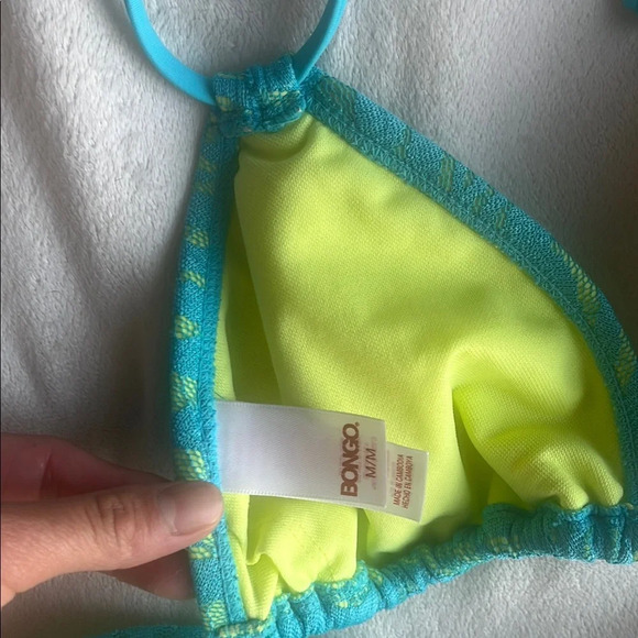 Y2K BONGO Turquoise and Lime Swimwear - Picture 4 of 5
